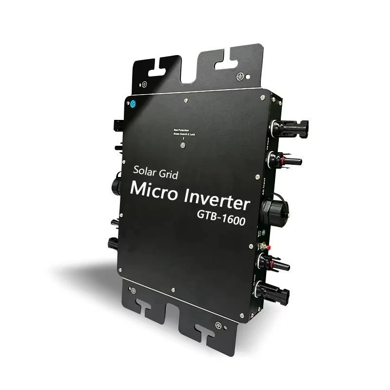 

GTB-1200W-1600W Smart WiFi 230VAC Grid Tie Micro Solar Inverter 22-50VDC Input For 60/72 Cells Solar Panel MPPT IP65 Intelligent