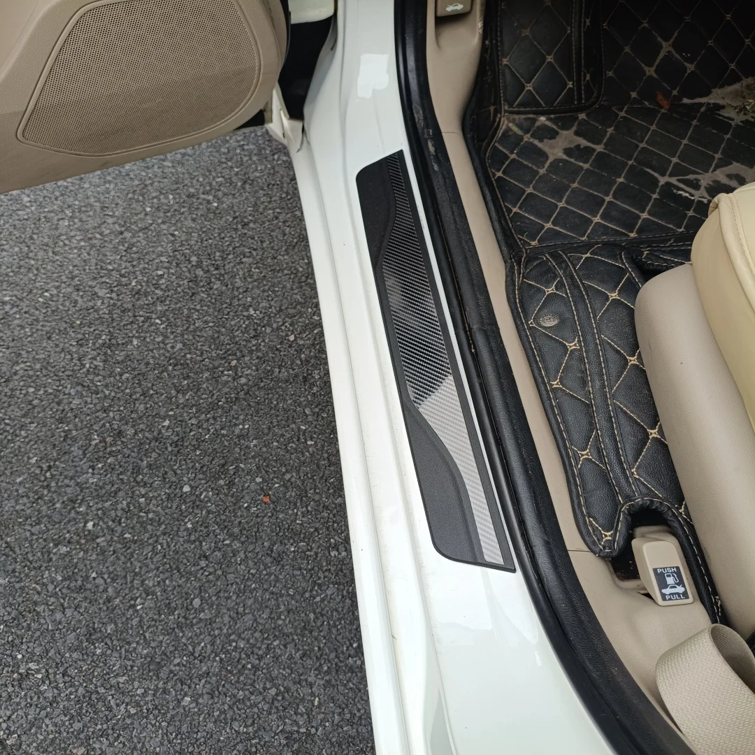 For GAC EMKOO 2027 2026 2025 2024 2023 Car Door Sill Welcome Pedal Adhesive Threshold Protector 3D Stickers ABS Steel Auto Parts