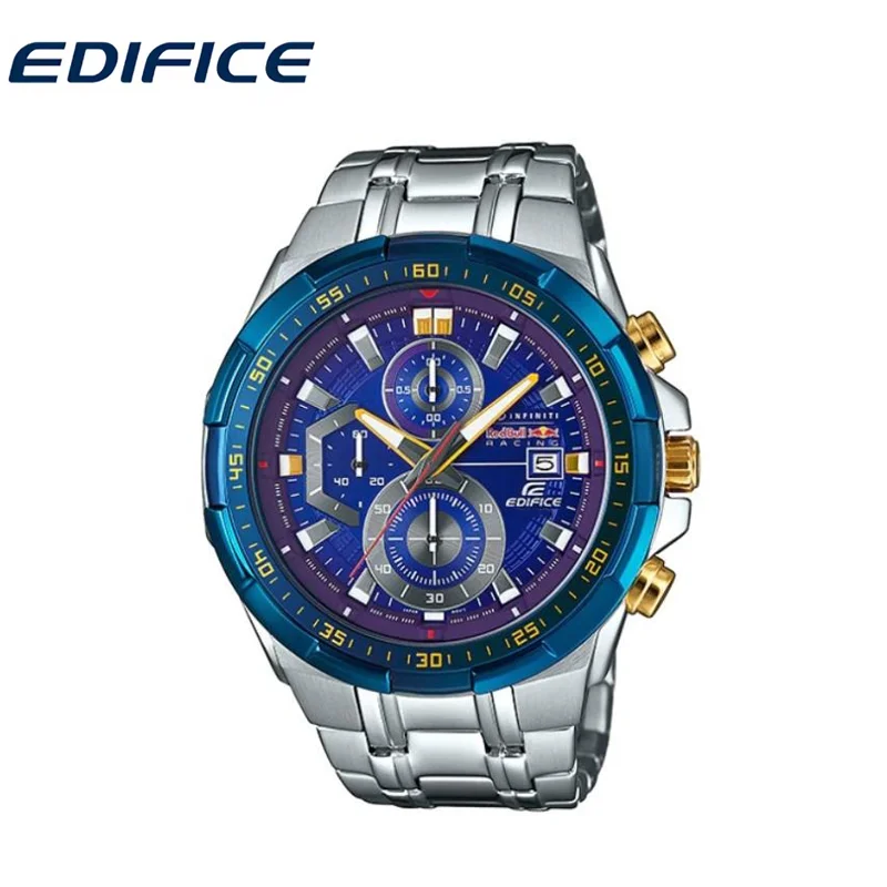 

EDIFICE EFR-539 series new men's watch world time quartz steel band watch fashion multifunctional outdoor sports watch