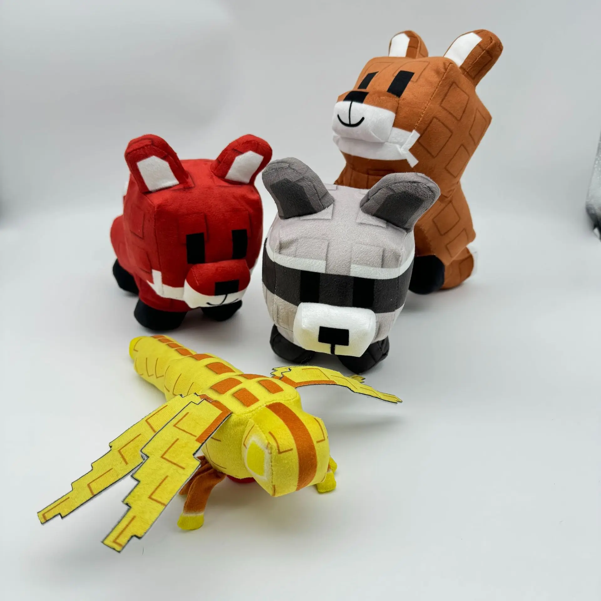 ตุ๊กตาผ้าพลัฌรูปแรคคูน แมลงปอ มังกร การ์ตูน ของเล่นตุ๊กตา หมอนอิง ตุ๊กตาการ์ตูนสำหรับเกม Roblox