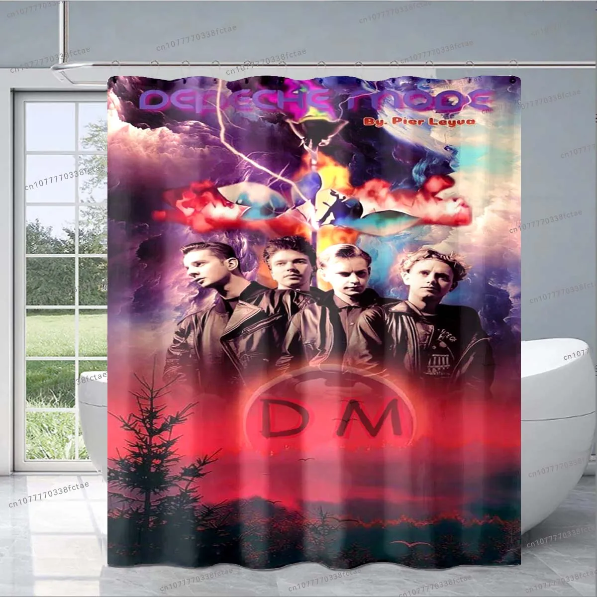 Занавеска для душа Depeche-Mode 3D с оркестером, занавеска для душа в ретро-стиле с узором, модная декоративная занавеска для ванной комнаты для взрослых