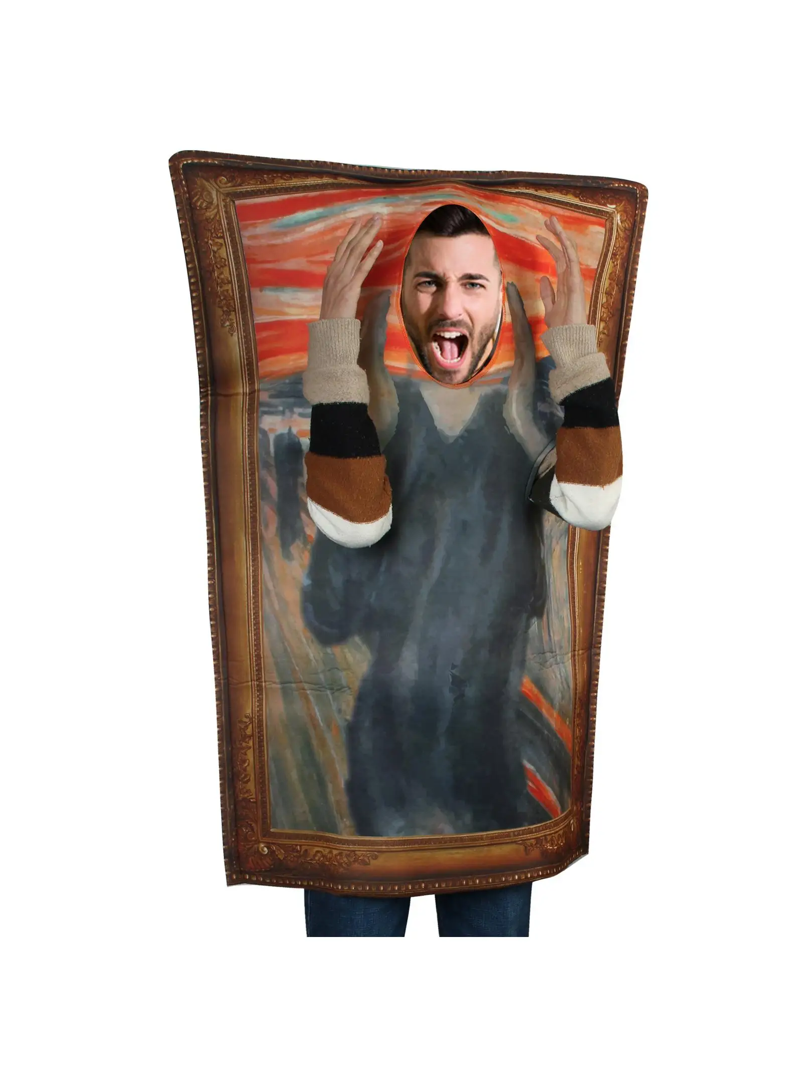 Halloween Grappig kostuum Par Prestatiekleding Prank Muurschildering Kostuum Campus Evenement Prestatiepak Etnische kleding voor dames