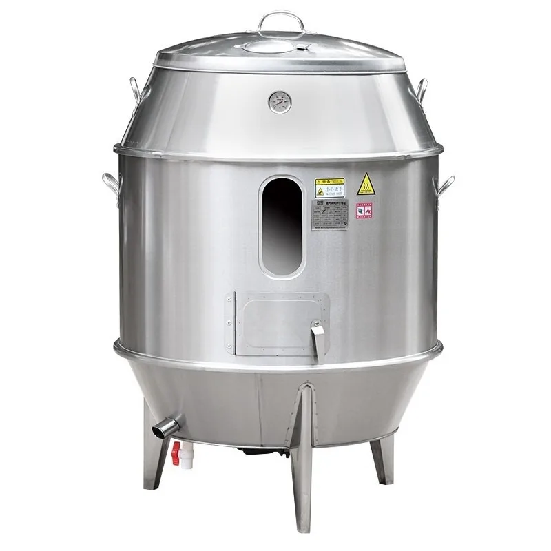 Double Layer Steel  Diameter 60 cm Roast Peking Duck Roaster Pork Chicken Charcoal  Oven  with Accessories