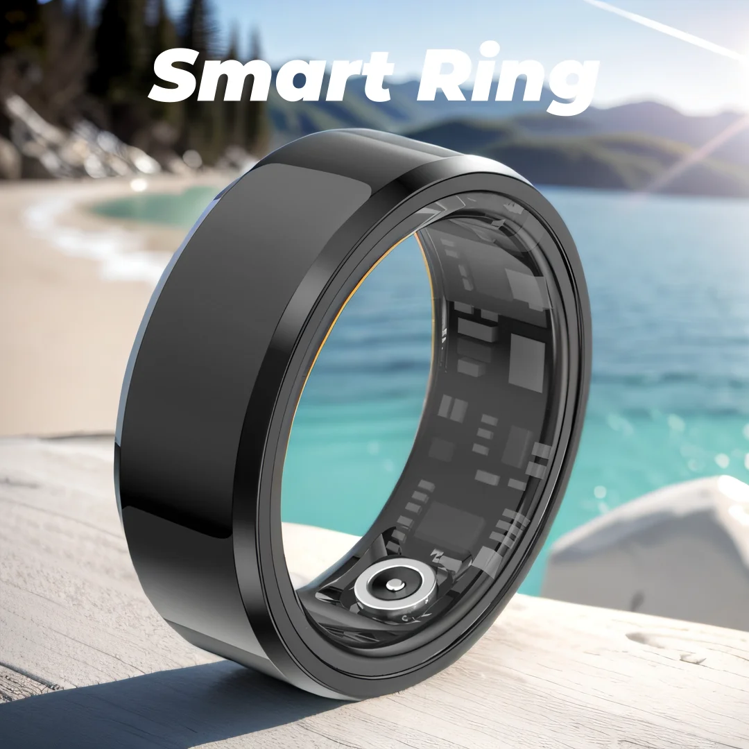 New Smart Ring 2024 Health Detection Heart Rate Blood Oxygen Sleep Recording Sports Tracker 5ATM IP68 Waterproof For Android IOS