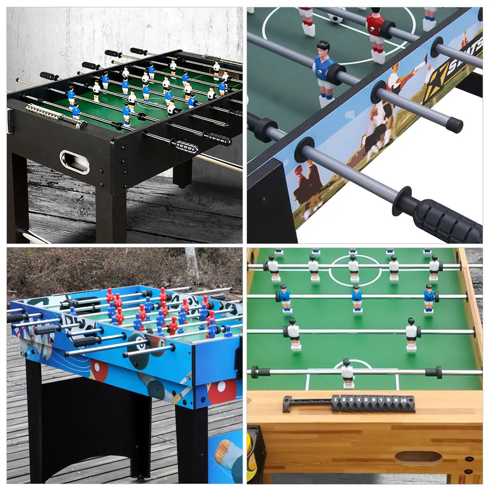 

12pcs Locator Table Football Positioner Black PE Foosball Foosball Parts Positioner Smooth Surface Easy Install