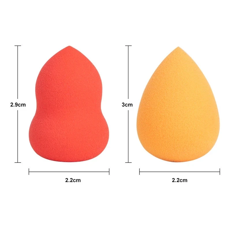 mini water drop shape make up sponge beauty blender case makeup tools and accessories face sponge maquillajes al por mayor