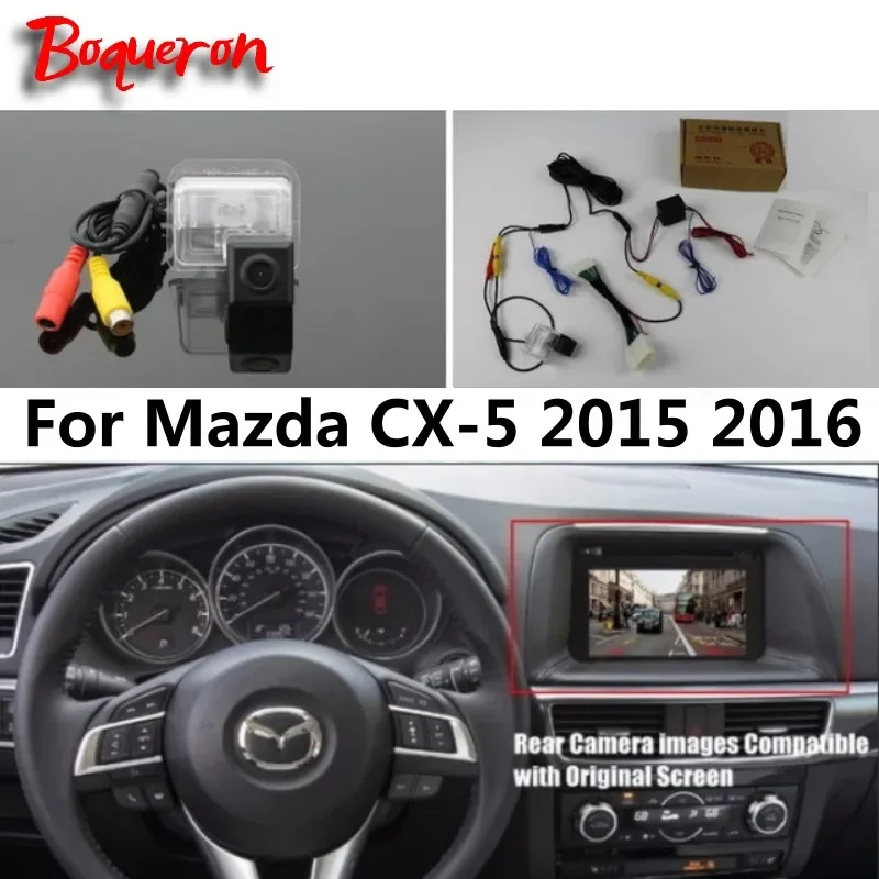 

For Mazda 2 CX-5 CX 5 CX5 2015 2016 2017 RCA & Original Screen Compatible Car Rear View Camera / HD Back Up Reverse Camera Sets