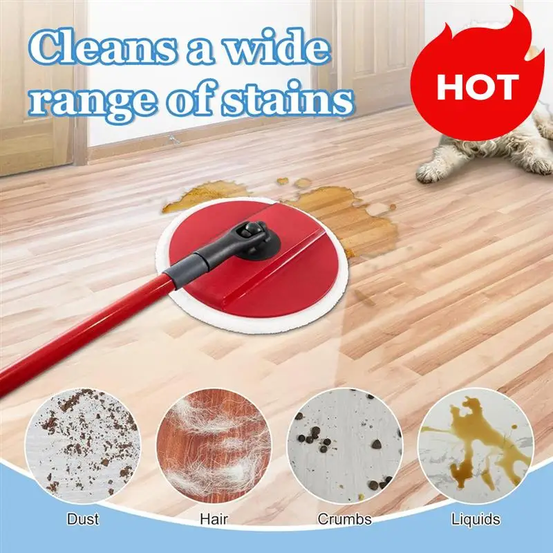 A01V-6 Stuks Mop Vervanging Voor Vileda Clean Spin Mop Hoofd Vullingen Wasbare Hoofd Mop Voor Reinigen Vloer