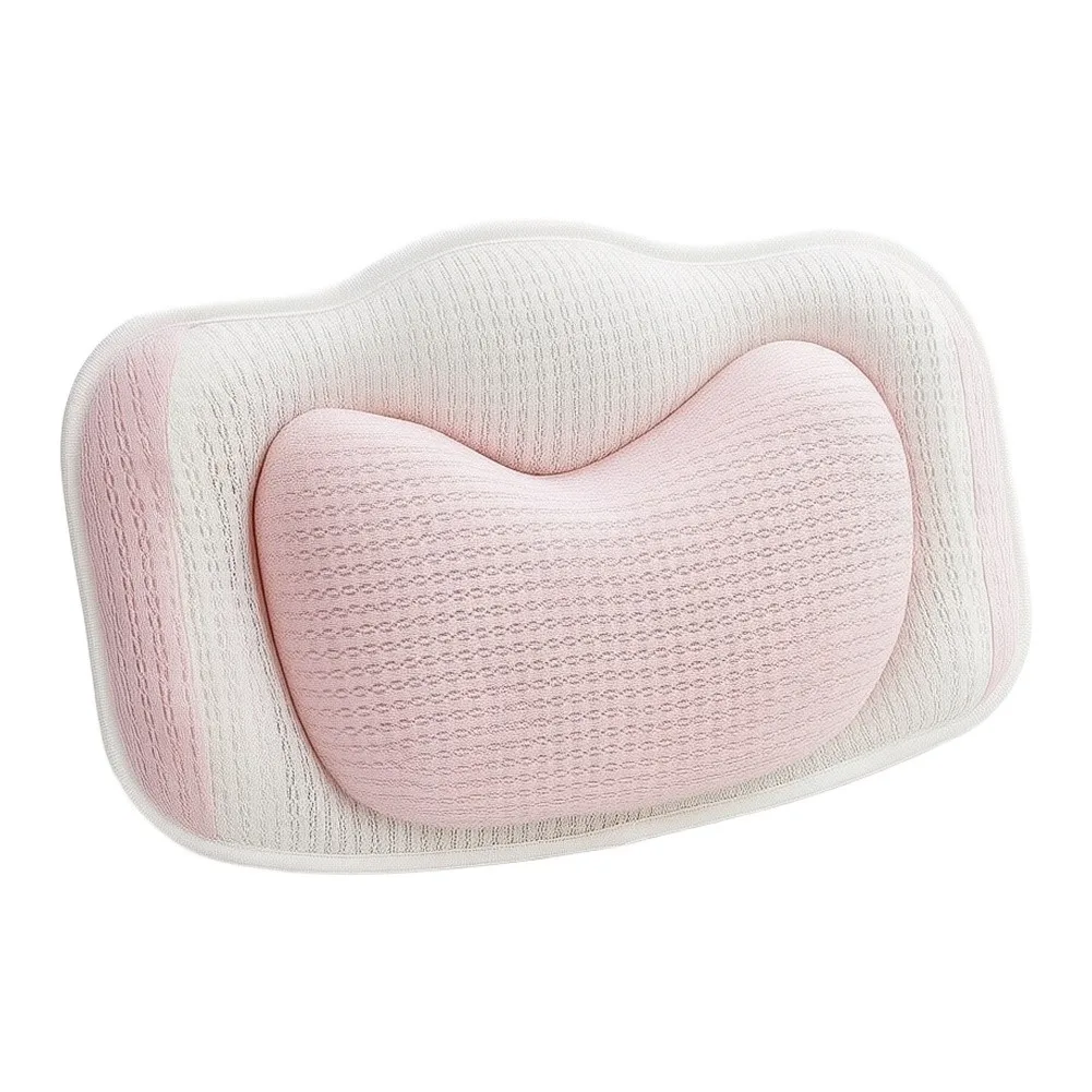 Contoured Bathtub Pillow Built for Immersive Relaxation with Optimized Neck Back Support and Rapid-Dry 4D Mesh Construction