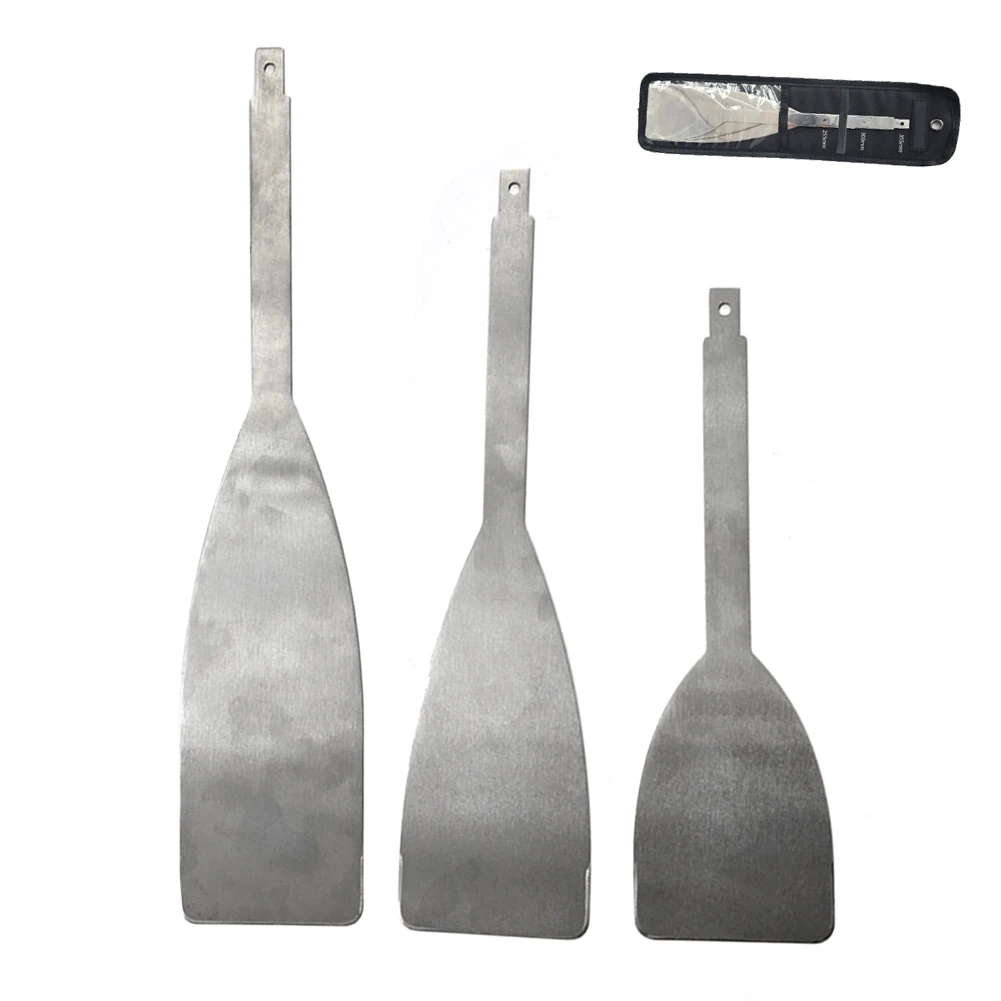 Home Renovation Projects Silver Putty Tool Home Renovation Silver Finish Stainless Steel Material Timely Maintenance 3pcs Set