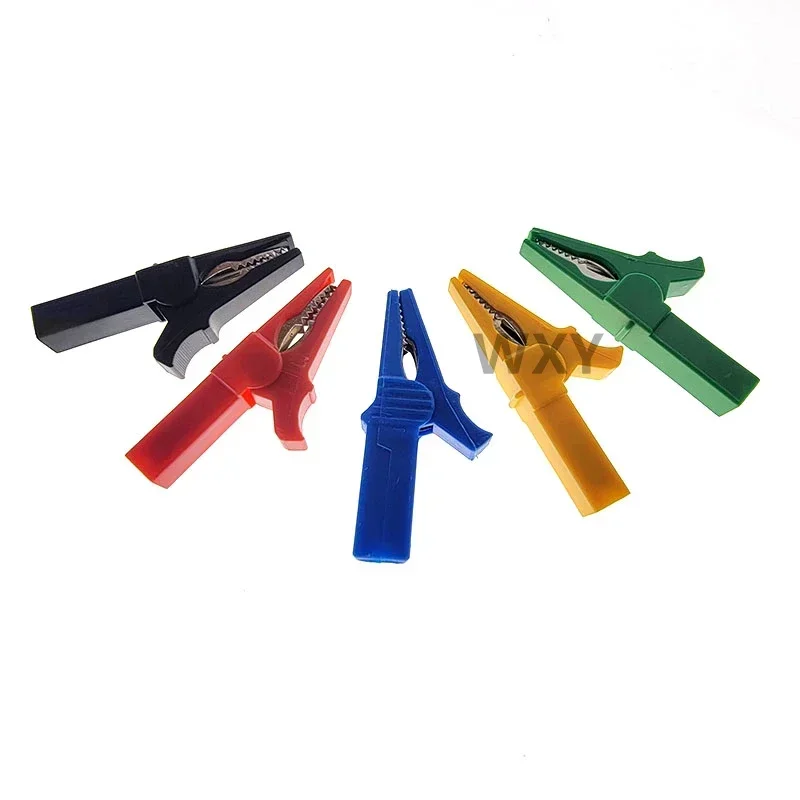 Cable Clips 55mm Alligator Clip Banana Plug Test crocodile clips copper plastic copper test wire clip lantern plug 4MM matching