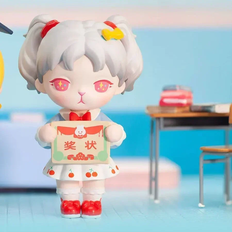 

POP MART BUNNY School Series Genuine Blind Box Mystery Box Kawaii Ornaments Figurines Home Decor Desktop Model Dolls