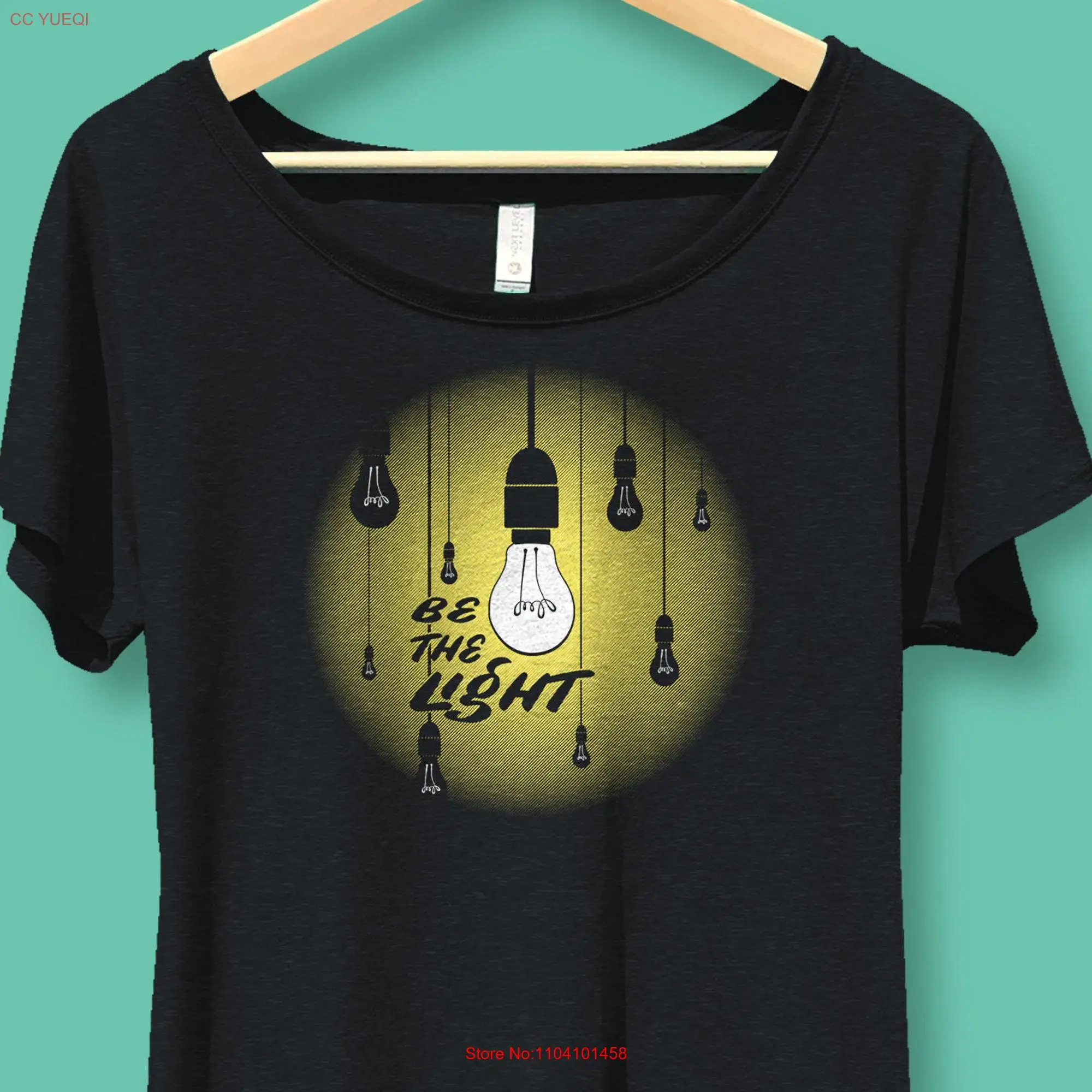 Be The Light Uplifting T Shirt Kindness for Women Mom Friend Positive s Positivity Flowy long or short sleeves