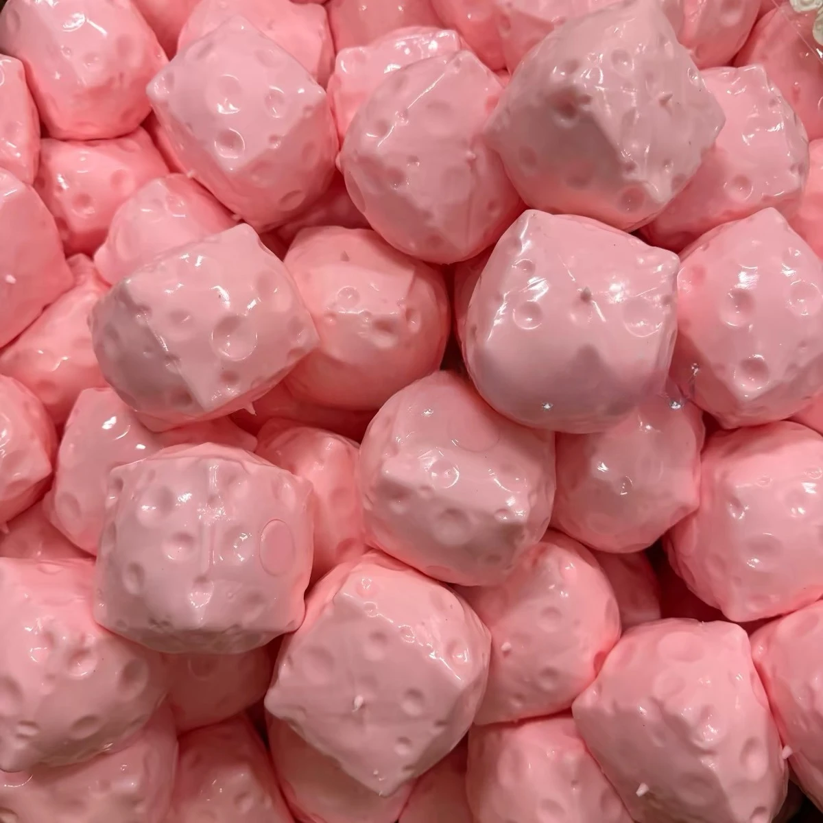 Handmade Ball Crunchy Cheese Cube Stress Ball Big Cheese Shapeable Squeeze Ball Non-Bounce Fidget Toy ASMR Sensory Anti-Stress - view 2