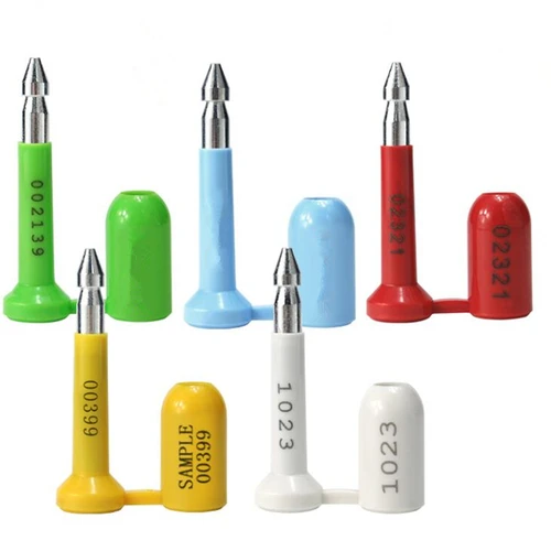 10 Uds. Cerradura de sellado de contenedor antirrobo, sello de plomo desechable con forma de bala, autobloqueo, se puede personalizar con logotipo, bridas para cables de Metal