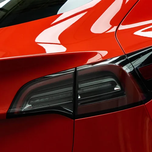 Imagen 2 del producto Pegatinas de vinilo rojo brillante para coche, película que cambia de Color, película de envoltura automática, pegatina sin burbujas, calcomanías de vinilo, accesorios para coche