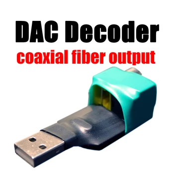 USB zu digitalem Koaxialfaserausgang USB zu SPDIF USB A-Eingang für DAC Decoder Board WIN7 WIN10 PHONE