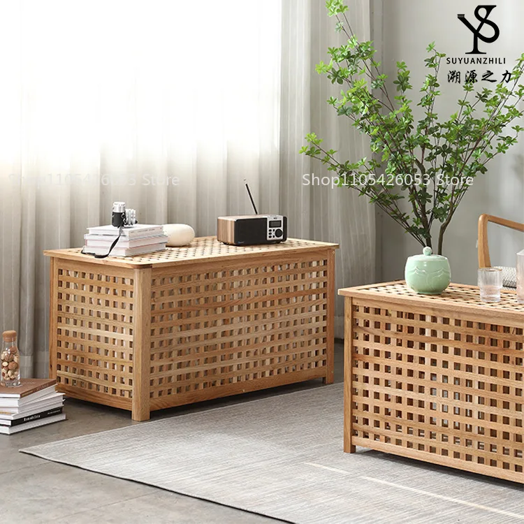 Solid wood sofa edge few creative photo props storage bedside table can sit bed and breakfast storage coffee table