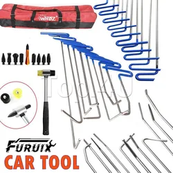 Furuix-Ensemble complet d'outils de débosselage sans peinture, extracteur de tiges, marteau de débosselage pour carrosserie de voiture, dommages causés par la grêle, débosselage de porte