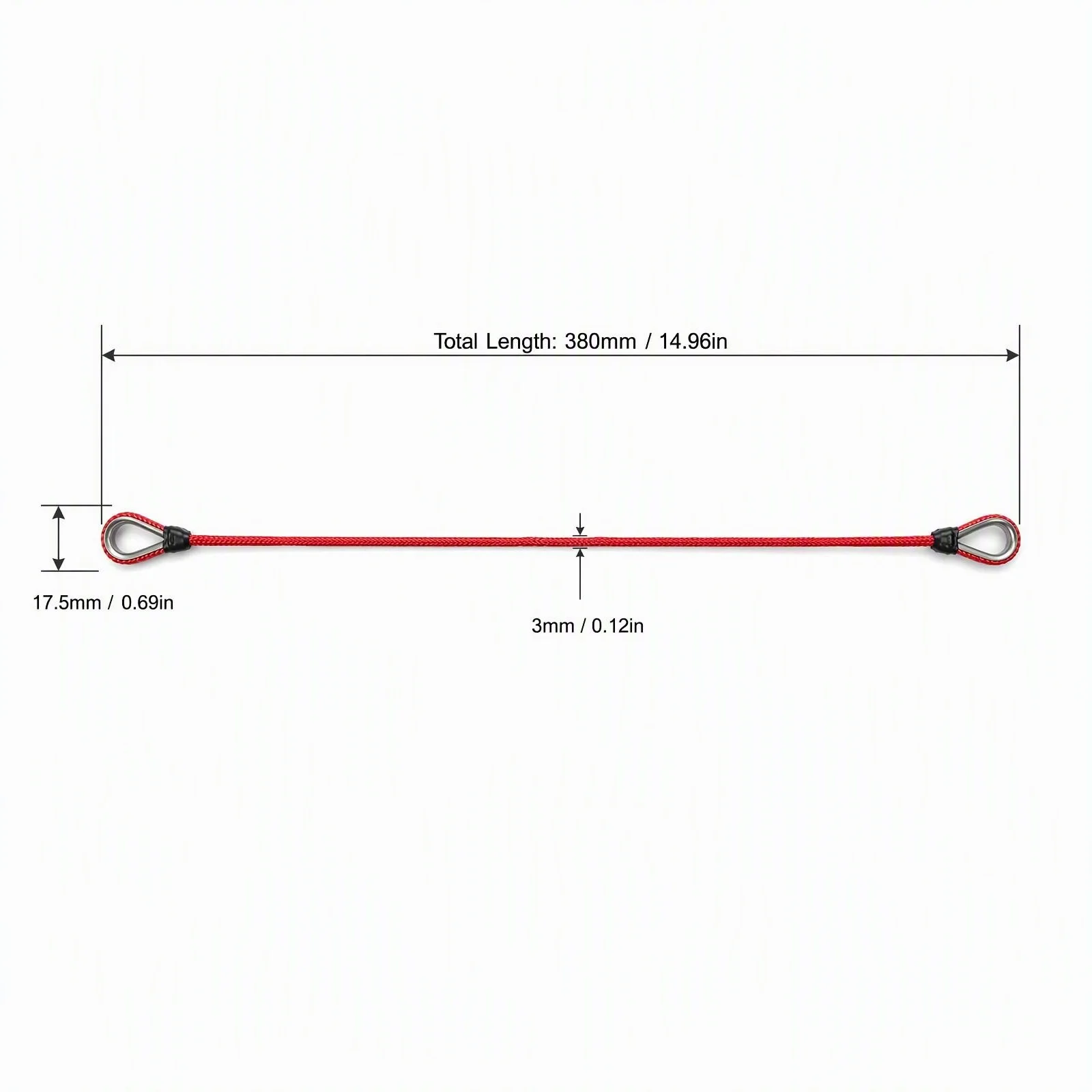 2PCS RC Tow Strap Simulated Scale Tow Rope Heavy Duty Recovery Pulling Rope for 1/8 1/10 1/12 RC Crawler Car Upgrade Parts - view 5