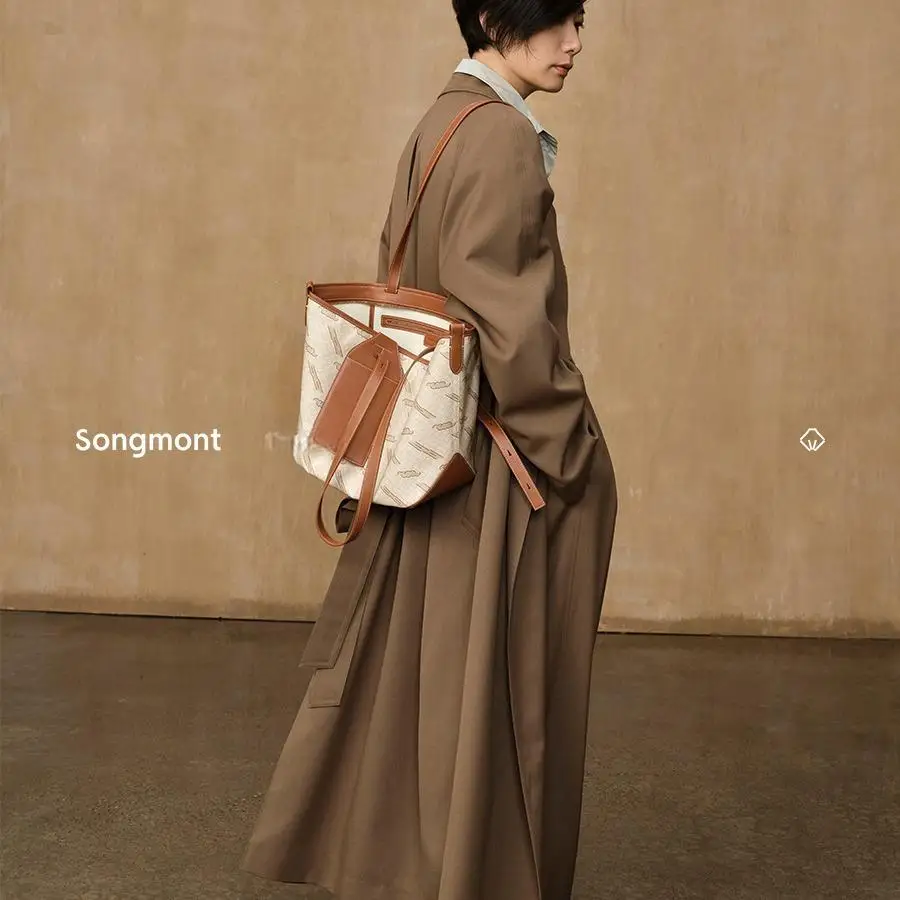 

Songmont Valley Tote Bag, Large Capacity Shoulder Bag for Work Commuter & Travel