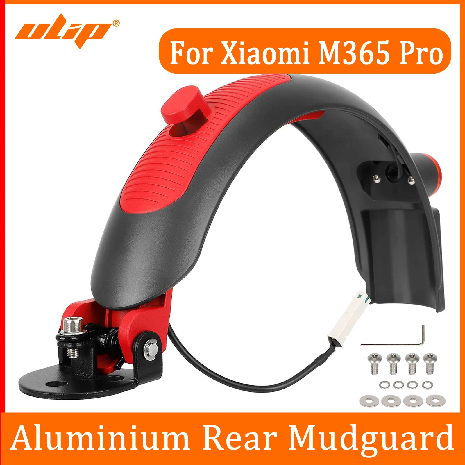 

ULIP Superior Aluminium Rear Fender Parts Tire Splash Fender Guard For Xiaomi M365 Pro2 1S MI3 Scooter Rear Mudguard Accessories