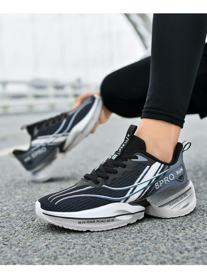 Herren-Laufschuhe mit Carbonplatte, Marathon-Spezialität, atmungsaktiv, leicht, bequeme Damen-Sportschuhe, Prime – Detail 25