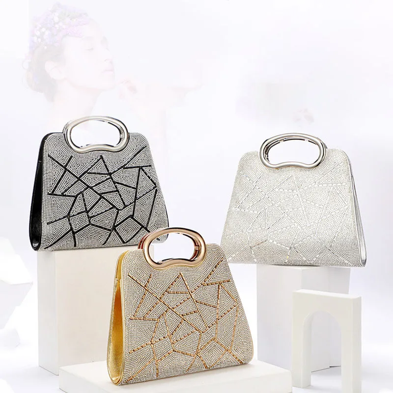 Sac A Main Femme Women Circle Ring Purse And Handbag Rhinestone Beaded Women\'S Shoulder Bag Luxury Handbags Women Bags Designer