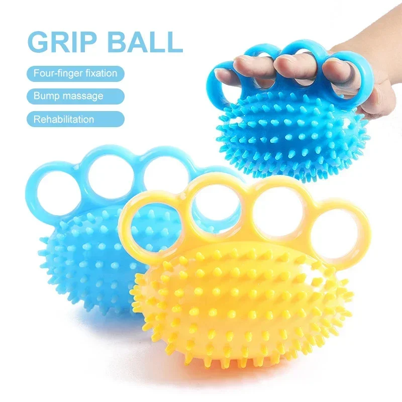 

Four-fingered Hedgehog Ball Primary Grip Training Soft Ball Rehabilitation Massage Finger Ball Practice Hand