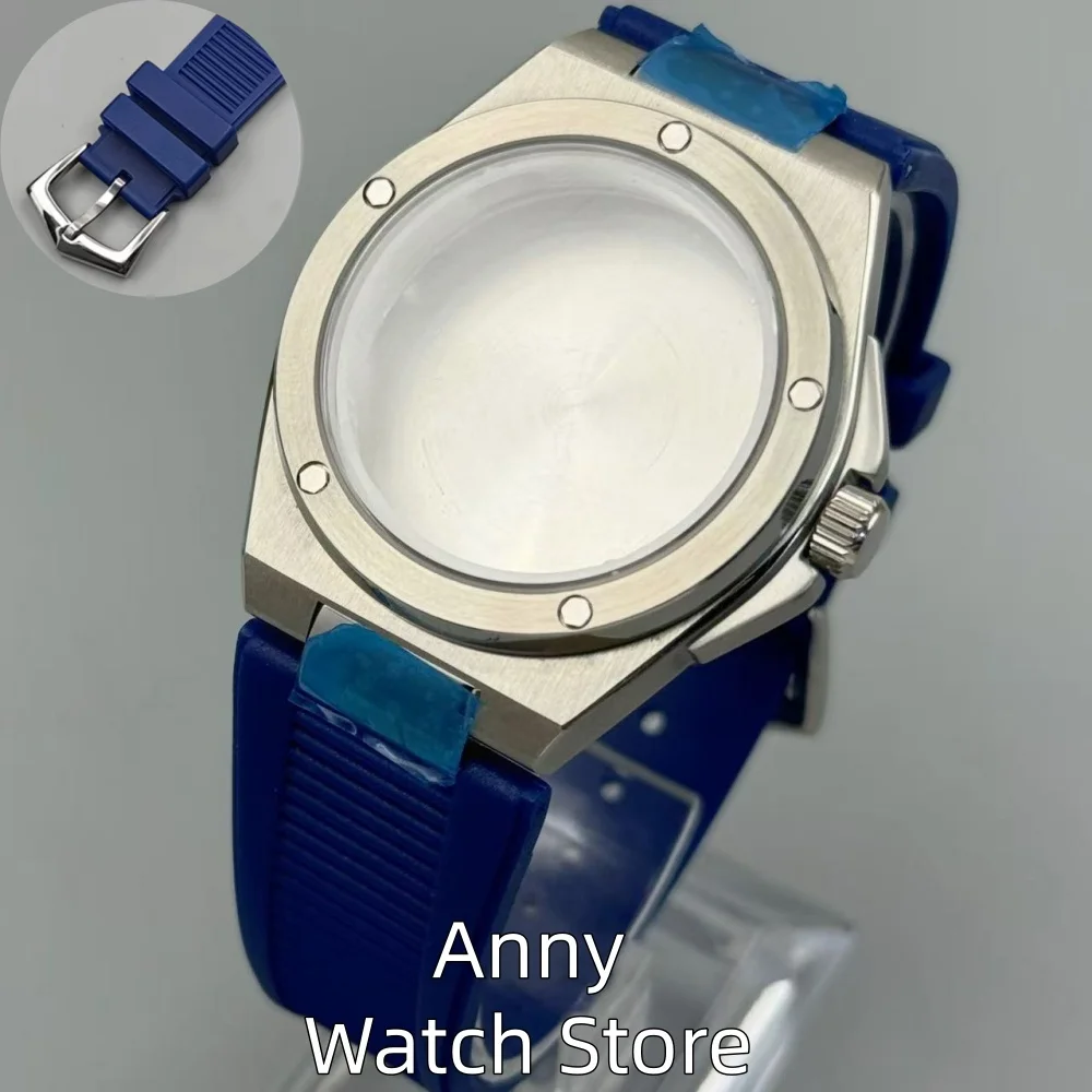 Steel Diver 40mm Ingenieur Series Men's Watch Case+Rubber Strap Mod Accessories Part For NH35 NH34 NH36 ETA2824 PT5000 Sapphire - view 6