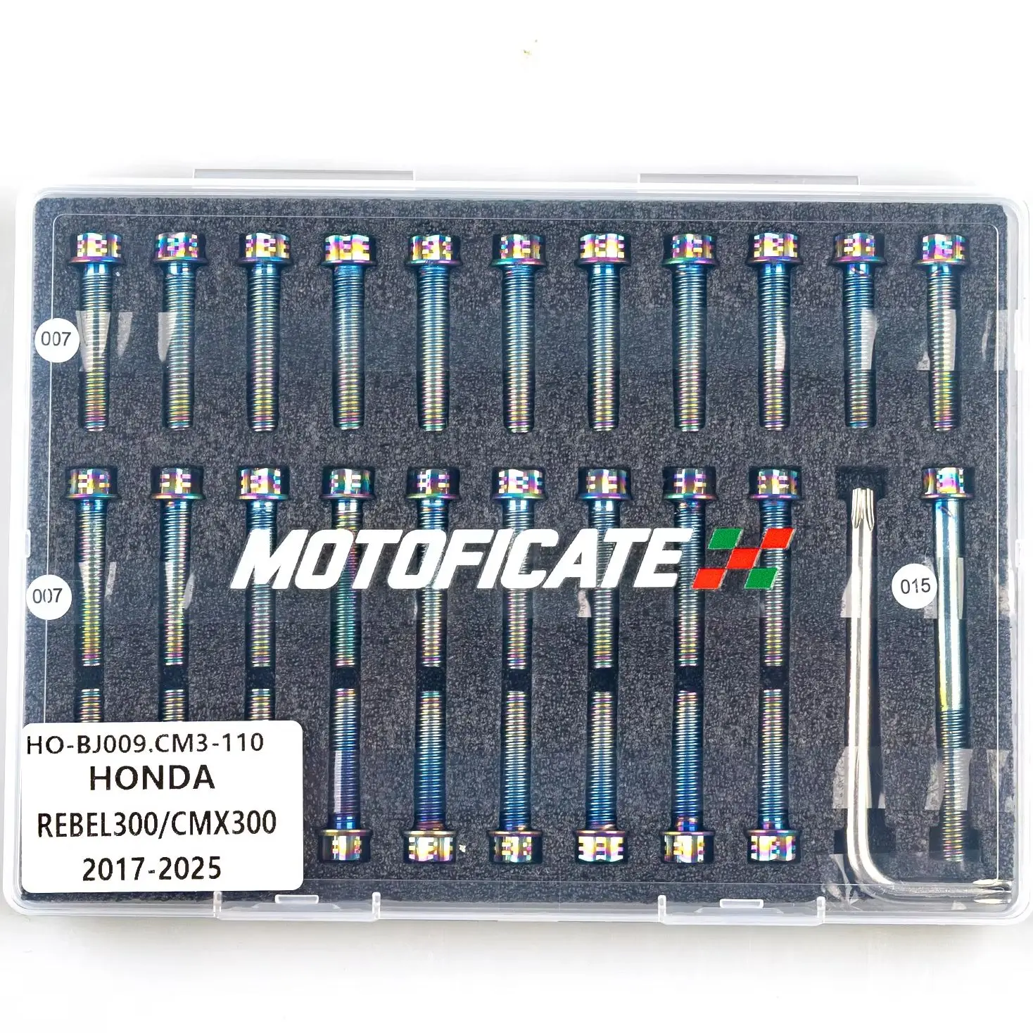 For HONDA  CMX300 Rebel300 2017 2018 2019 2020 2021 2022 2023 2024 2025 Case Screws Set Stainless Steel Engine Cover Bolt Kit