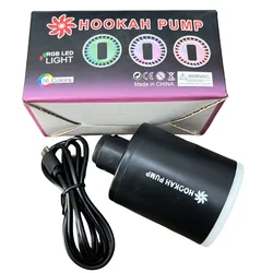 Usb Recharging Shisha Pump With RGB Led Light Hookah Electronic Strong Air Smoker for Starter Save Breath Accessories