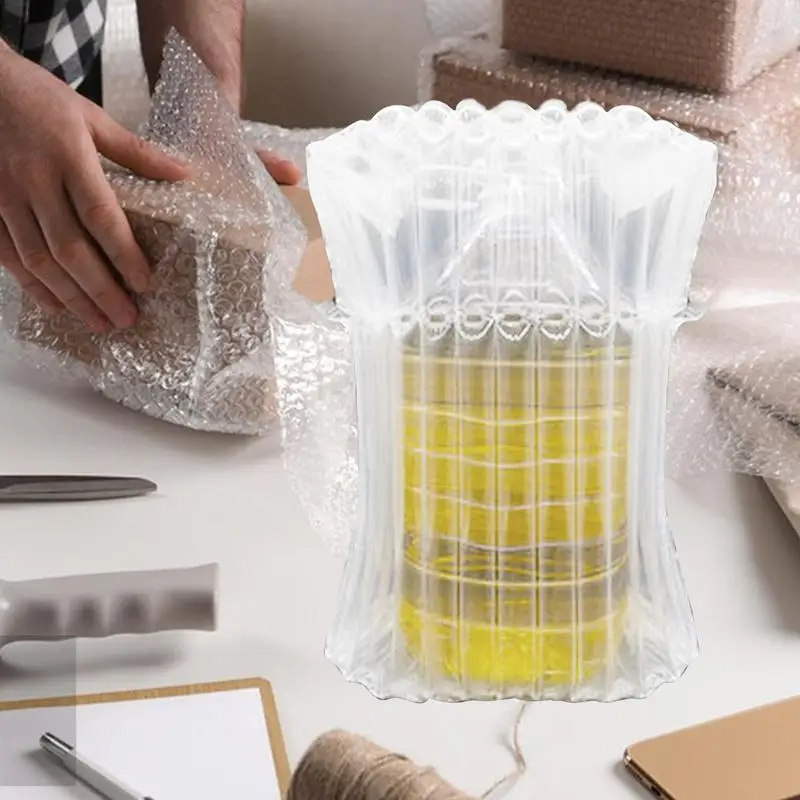 Travel Wine Bottle Protector Air Bubbles For Packaging Set Of 50 Shockproof Protector Cushion Sleeves For Wine Transportation