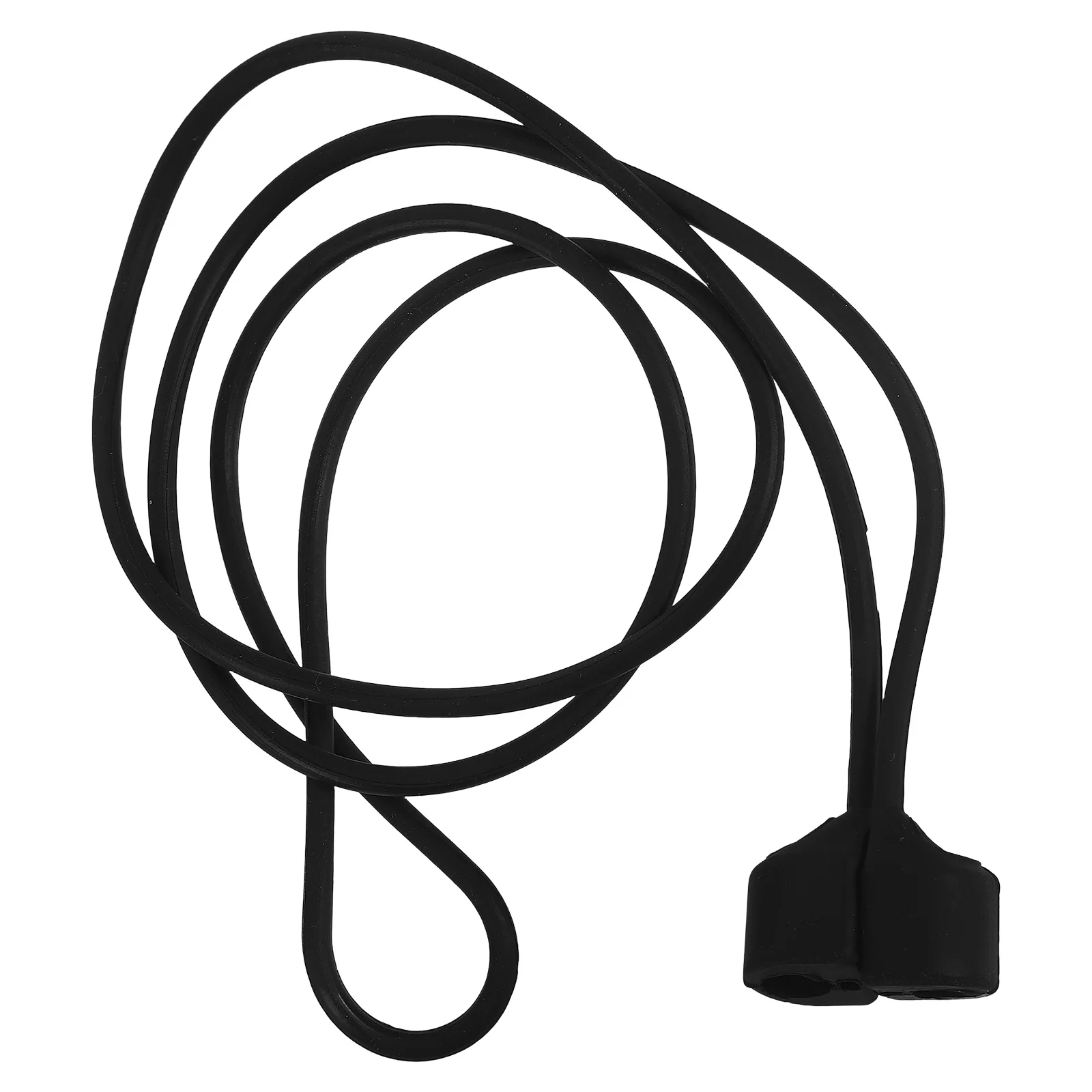 

Headset Anti-lost Silicone Lanyard Line Headphone Cable 7100X110X100CM Sports for Earplugs Black Cord