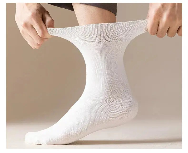 2 Paar Diabetiker-Socken verhindern Krampfadern. Socken für Diabetiker. Hypertensivpatienten. Free Style Bambusfaser-Baumwollmaterial – Detail 9