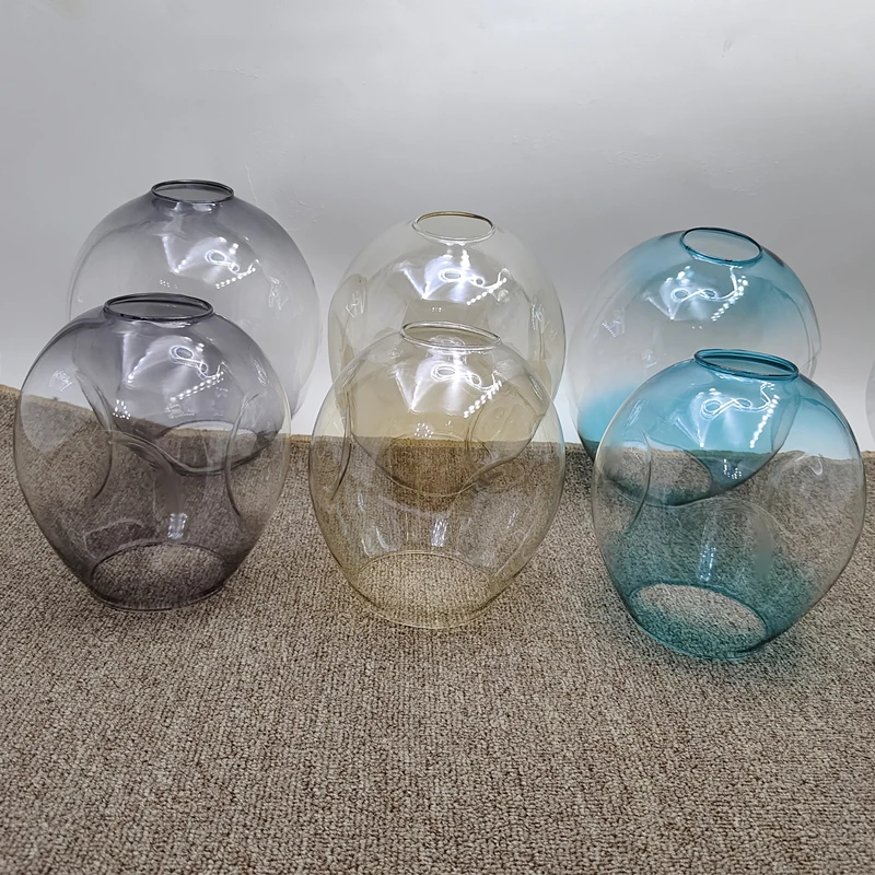 Magic Bean Molecular Glass Lampshade Accessories in Multiple Colors Available DIY Lampshade Smoke Grey Cognac Glass Lampshade