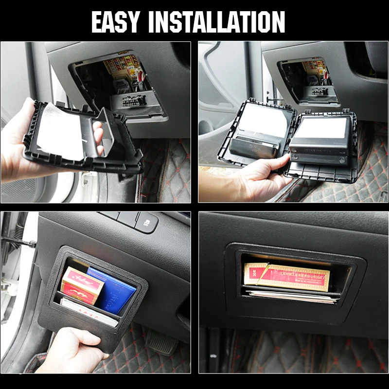 Fuse Storage Box Bin For Hyundai Elantra LHD 2017 Armrest Box Tray Center Console Card Coin Slot Glove Case Holder Car Organizer