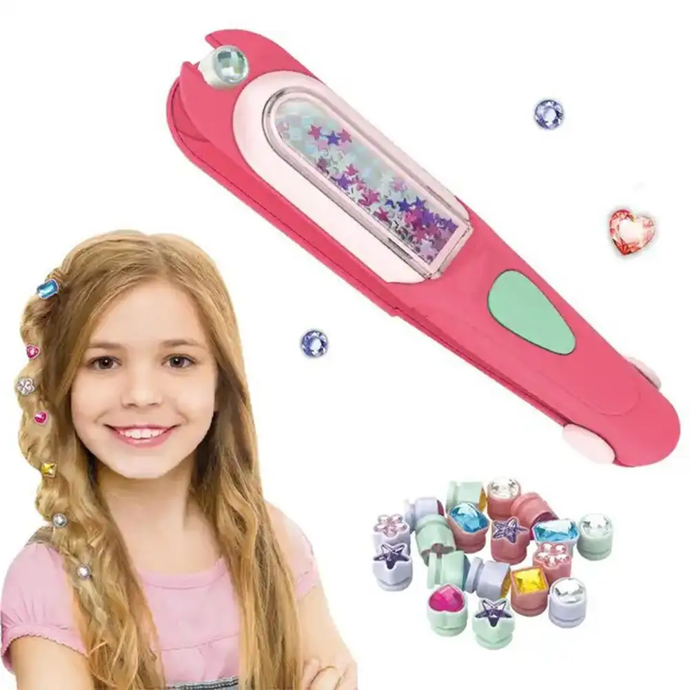 Automatische Haar Braid Kits Werkzeug Mädchen Haar Twist Maschine Haar Edelstein Stamper Kit DIY Spielen Spielzeug Kind Kopfbedeckungen Haar Zubehör Geschenk