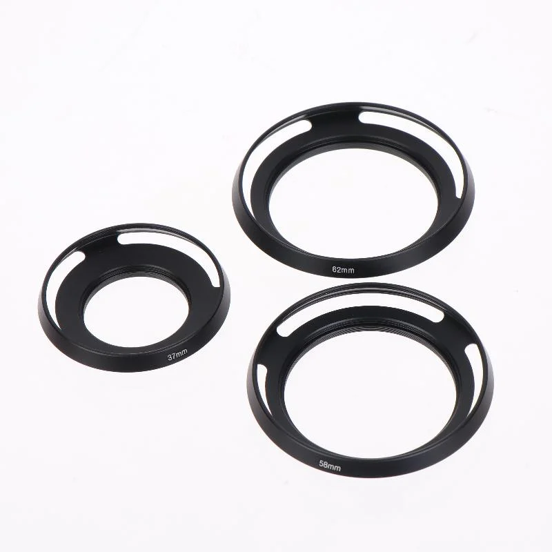 Universal Metal Ultra-thin Hollow Wide-angle Lens Hood For Cameras 37 39 40.5 43 46 49 52 55 58 62 67mm Accessories