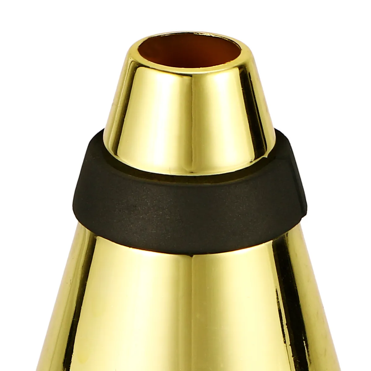 Trumpet Mute Lightweight Wear-resistant Practice mute for Wind Instruments Golden Color Brightness Easy to Use Waterproof