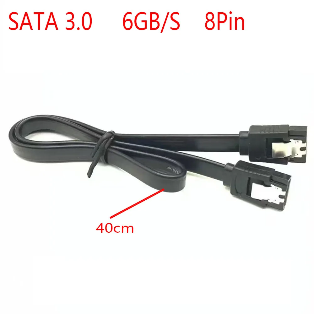 

50 шт. 40-сантиметровых кабелей SATA 3.0, высокоскоростной кабель-адаптер SATA III, конвертер для подключения SATA HDD, SSD, CD-приводов, для настольных компьютеров
