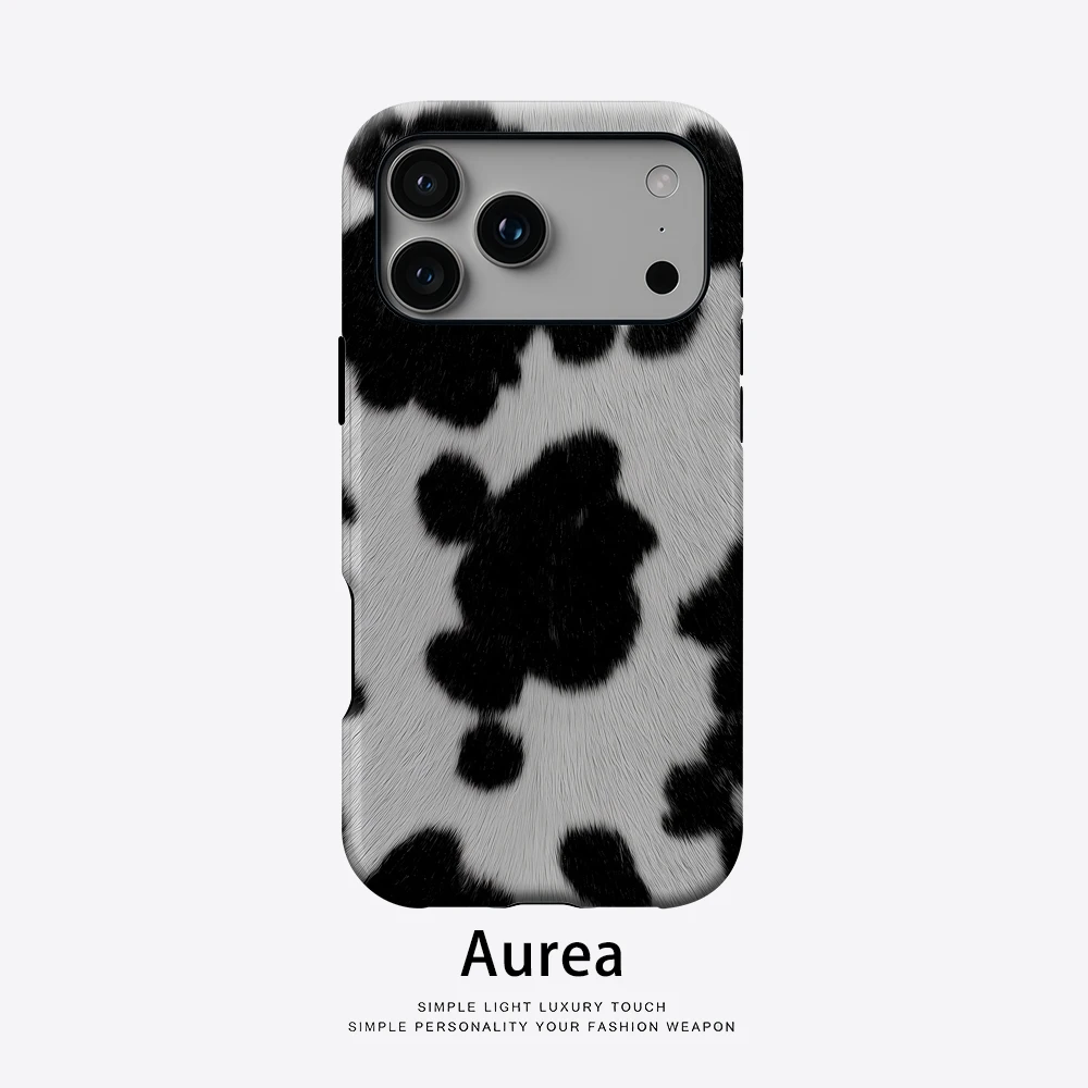 Handyhülle mit Kuh-Aufdruck für magnetische Handyhülle für iPhone 17 16 15 14 13 Pro Max Plus, einzelne doppelschichtige robuste Hülle