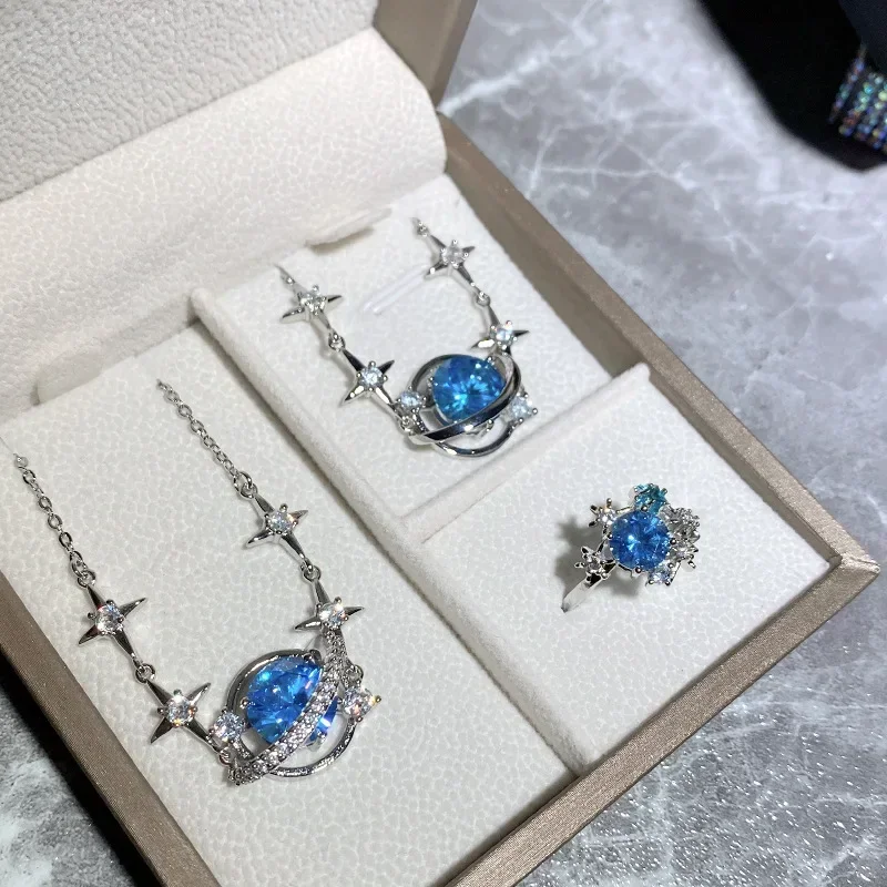 

MDLFES Moiss1n Diamond Style Star River Group Star Niche Radiant Design Set Women ins Niche New