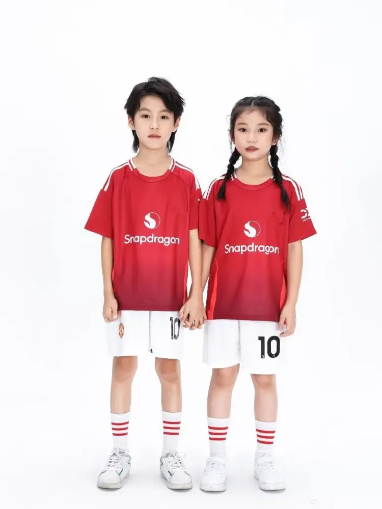 children's  sport set boy girl  B.FERNANDES Fans shirt Training wear men and kids games  football kits Leisure Uniforms