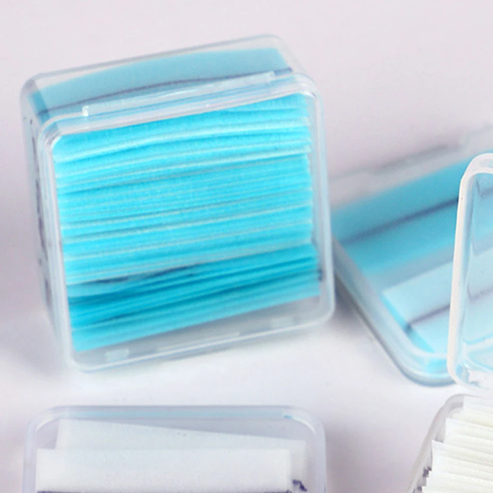 

2 Boxes 80 Strips Self Adhesive Eyelash Glue Strips Natural Jelly Blue Base Long Lasting lash strips for eyelash