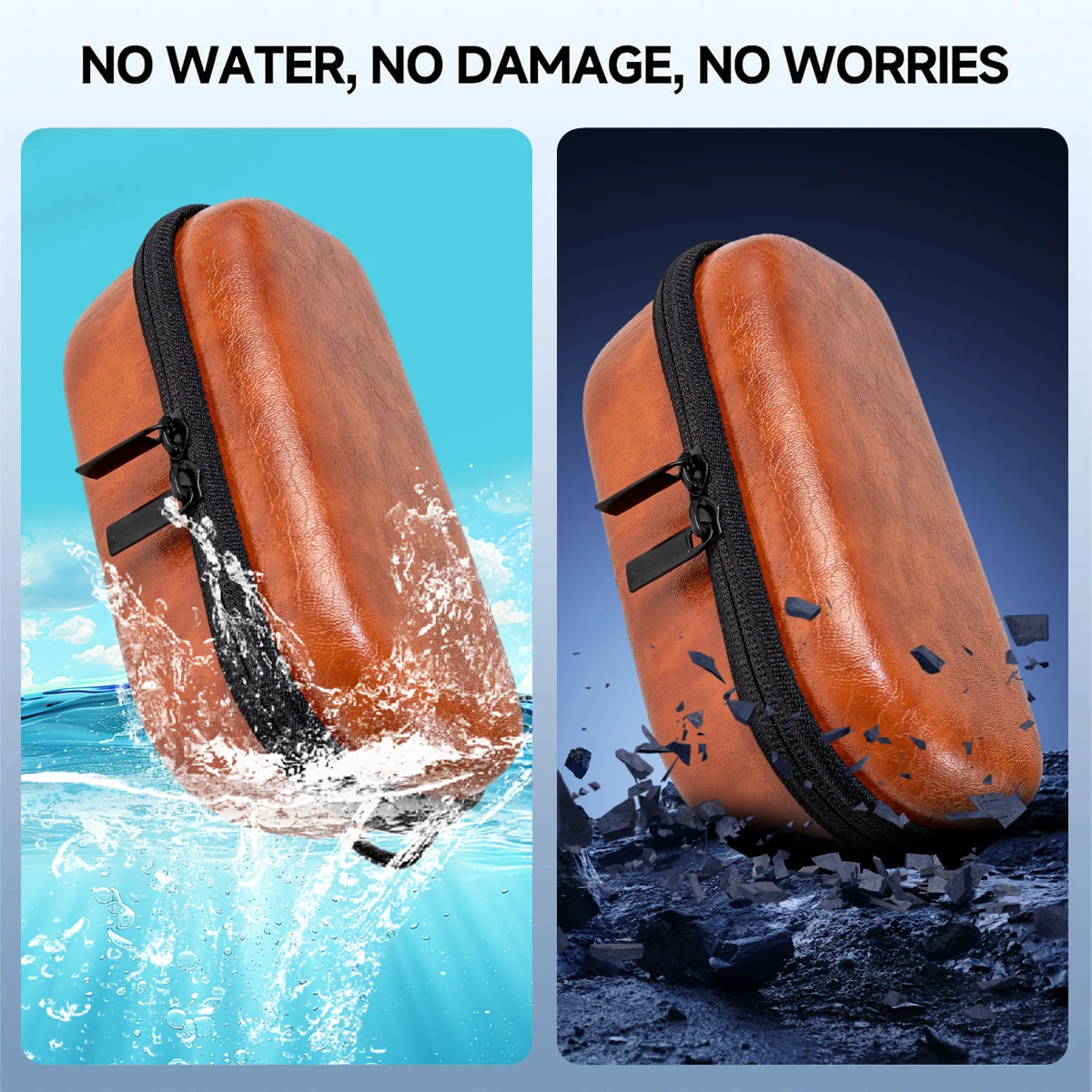 حقيبة تخزين لنظارات Rayban Meta Ai، حقيبة حمل صلبة من إيفا، بطانة مقاومة للصدمات والخدش، متوافقة مع معظم النظارات الذكية