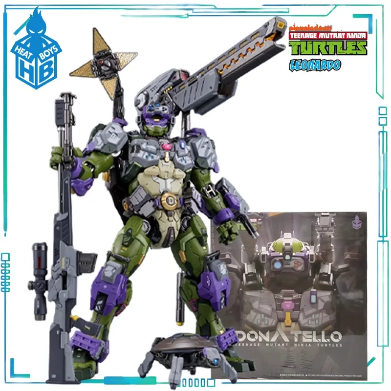 HeatBoys - Juguete de Colección de las Tortugas Ninja Mutantes Adolescentes, Modelo de Aleación Móvil de Raphael, Michelangelo, Leonardo y Donatello
