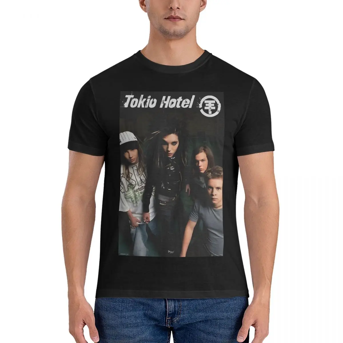 Fashion Scream Dead T-Shirts Men Crew Neck 100% Cotton T Shirt Tokio Hotel Short Sleeve Tees Classic Clothes