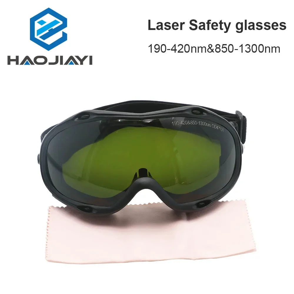 HAOJIAYI 1064nm Laser Safety Goggles Sled Goggles 190-420 & 850-1300nm OD4+ Wavelength Protective Glasses Shield SGUF-F-OD6