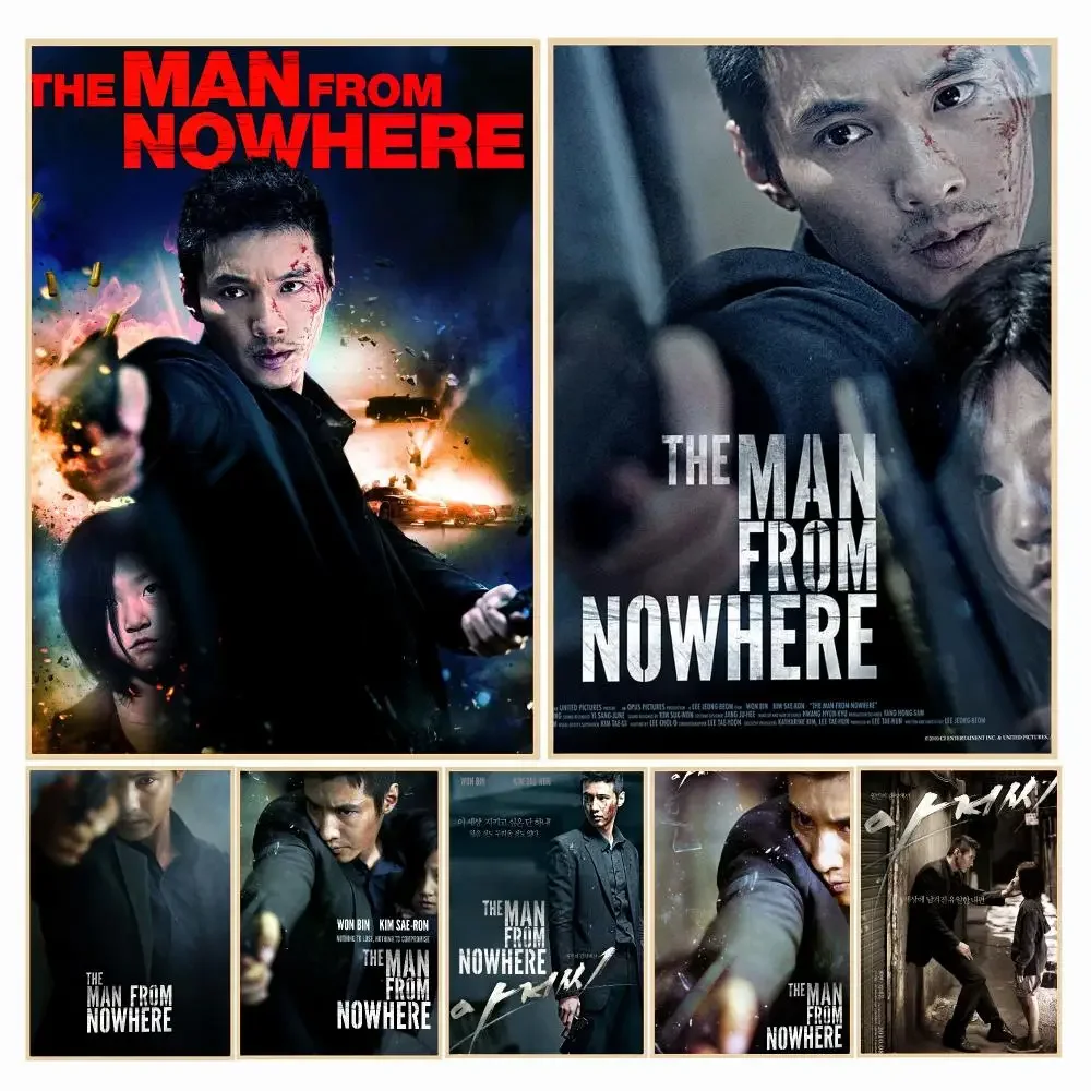 classic movie T-The Man from Nowhere-E Painting Calligraphy Boho Botanical Decor for Living Room Elegant Home Style